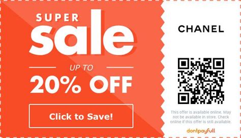 chanel discount codes|chanel promo code reddit.